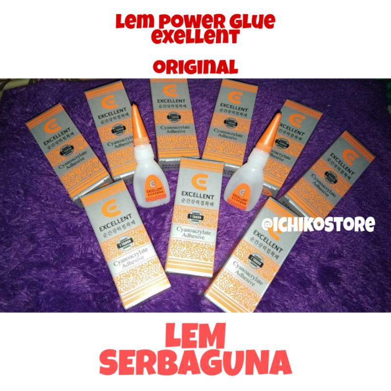

LEM POWER GLUE EXELLENT - LEM SERBAGUNA - RAMAH LINGKUNGAN ORIGINAL