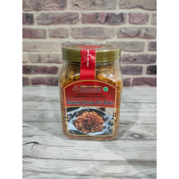 

Bawang Goreng Teri Pedas Premium TIN'S KITCHEN BUMBU MASAK PREMIUM 110g