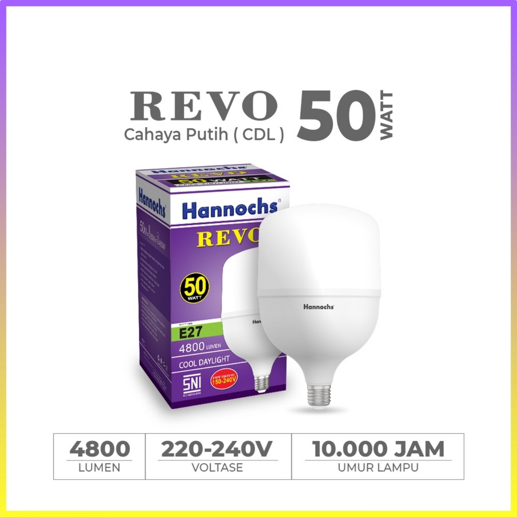 Hannochs Lampu LED Capsule Revo 50 Watt - Cahaya Putih