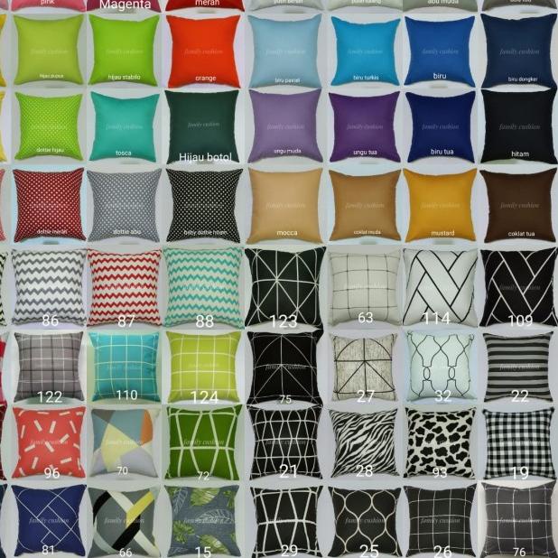 ❆ sarung bantal sofa /kursi /cushion 55x55 ▼