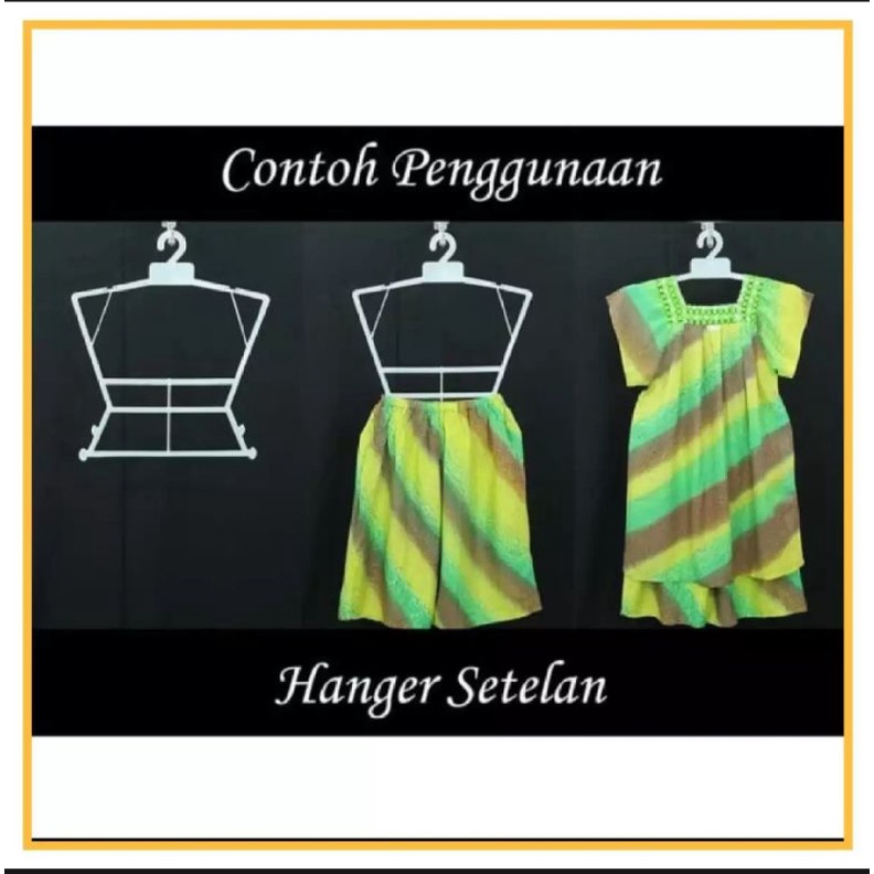 hanger layang setelan anak tanggung 07 ( 1lusin)