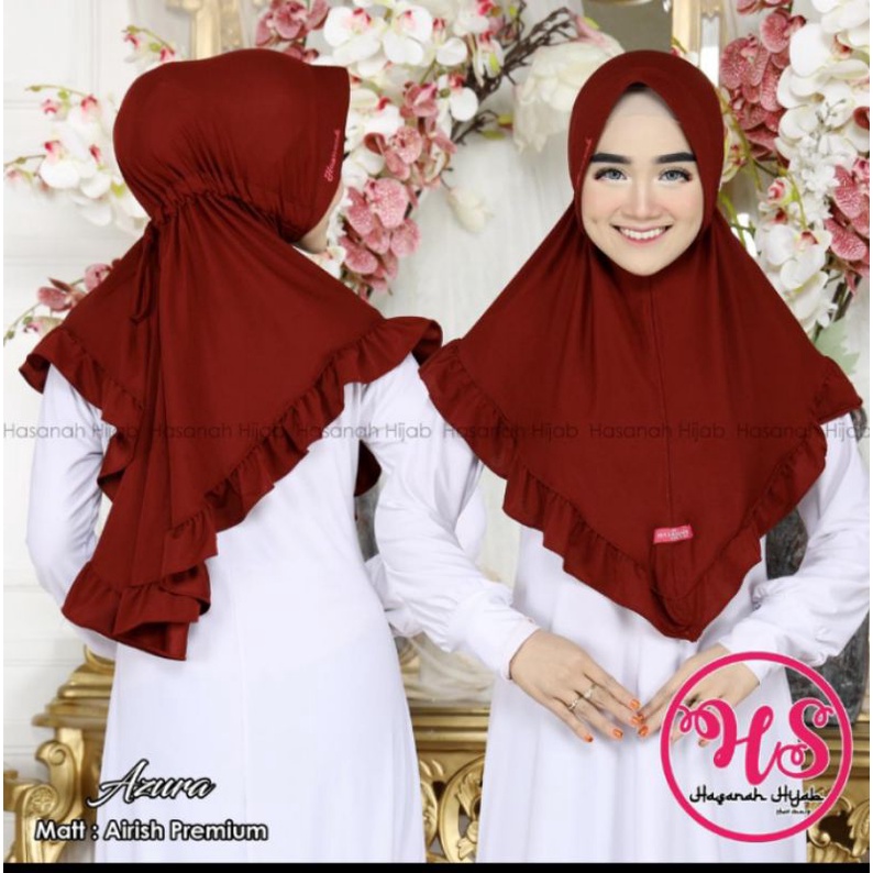 SALE HABISIN STOK Hijab instan AZURA ory by hasanah