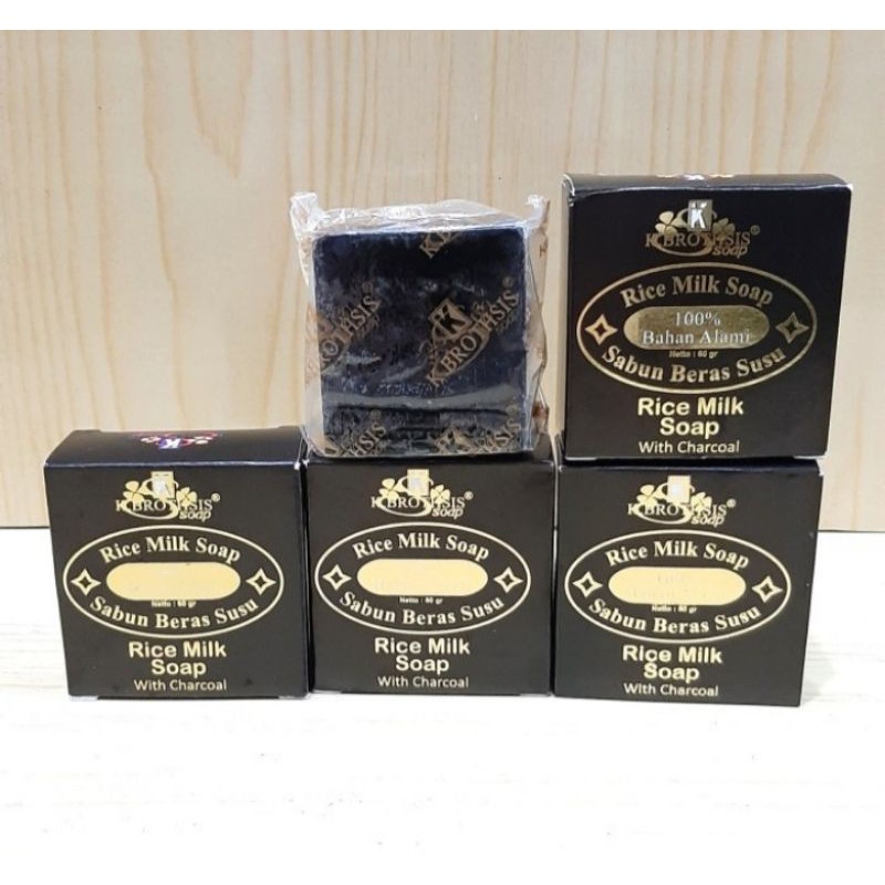 SABUN BERAS HITAM SUSU K BROTHSIS WHITE CHARCOAL