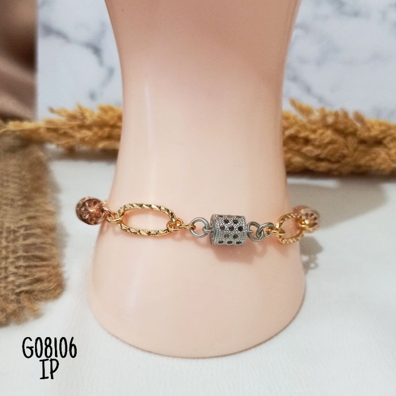 Gelang Rantai oval mix G08106