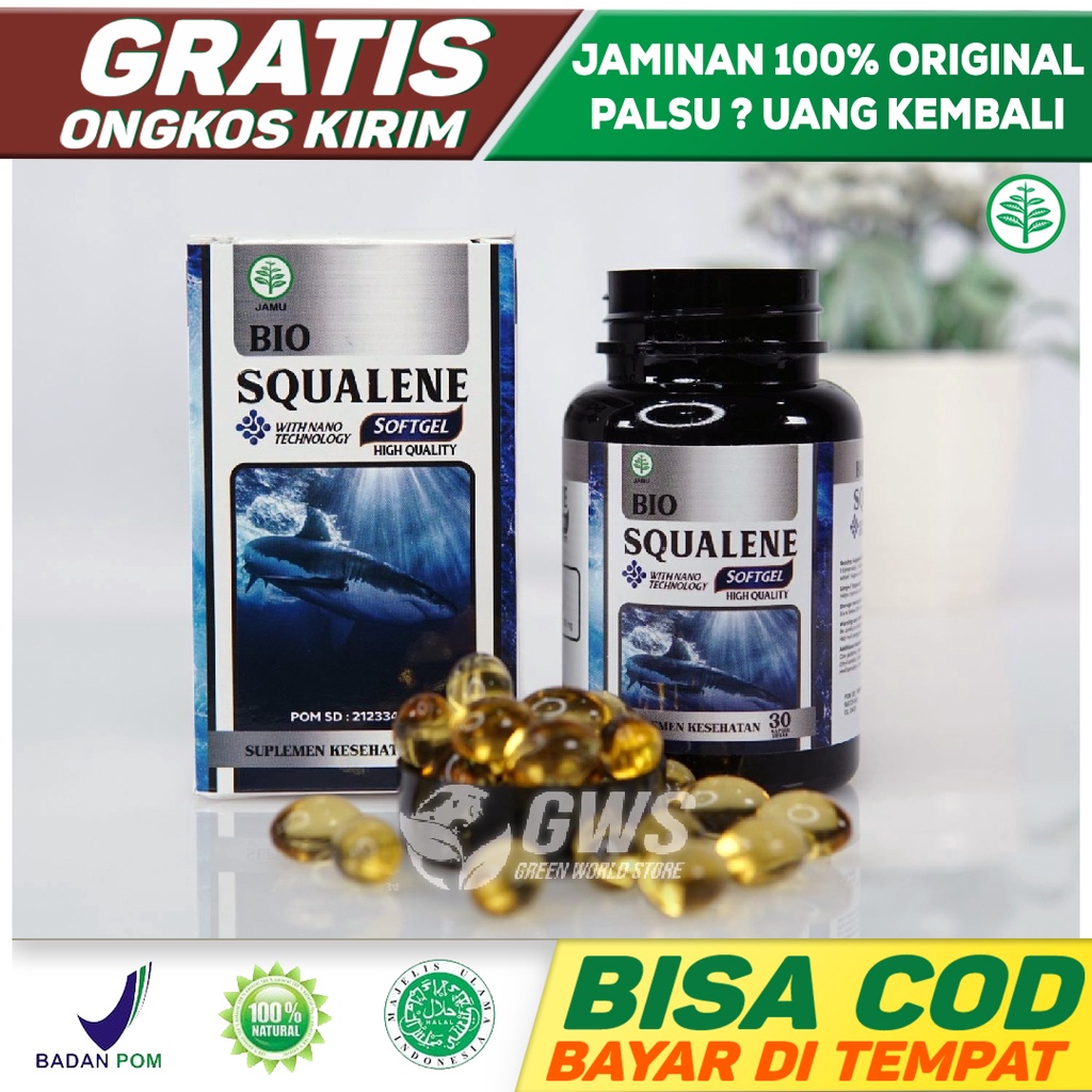 Jual Bio Squalene Softgel Original With Nano Technology Squalen Dari