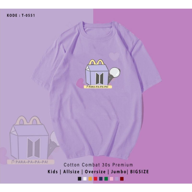 READY KAOS EDISI BTS MEAL MCD/I'M LOVIN IT/UNISEX CEWE COWO OVERSIZE