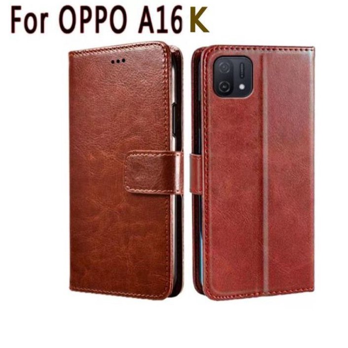 OPPO A16K Case Flip Cover Case Leather Wallet Sarung OPPO A16K