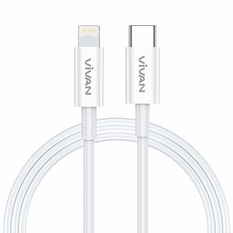 VIVAN KCL100S Kabel Data IPHONE Type C to lightning Fast Charging Lightning Power Delivery Garansi Resmi 1 Tahun