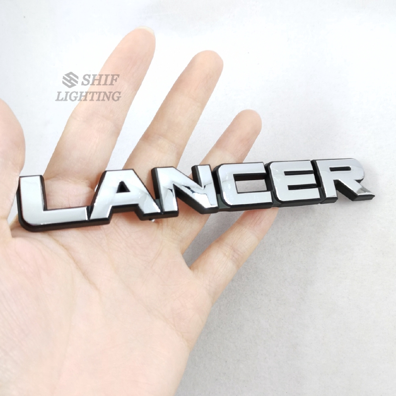 1pc Stiker Emblem Logo Lancer Bahan Abs Krom Untuk Bagasi Belakang Mobil Mitsubishi Lancer