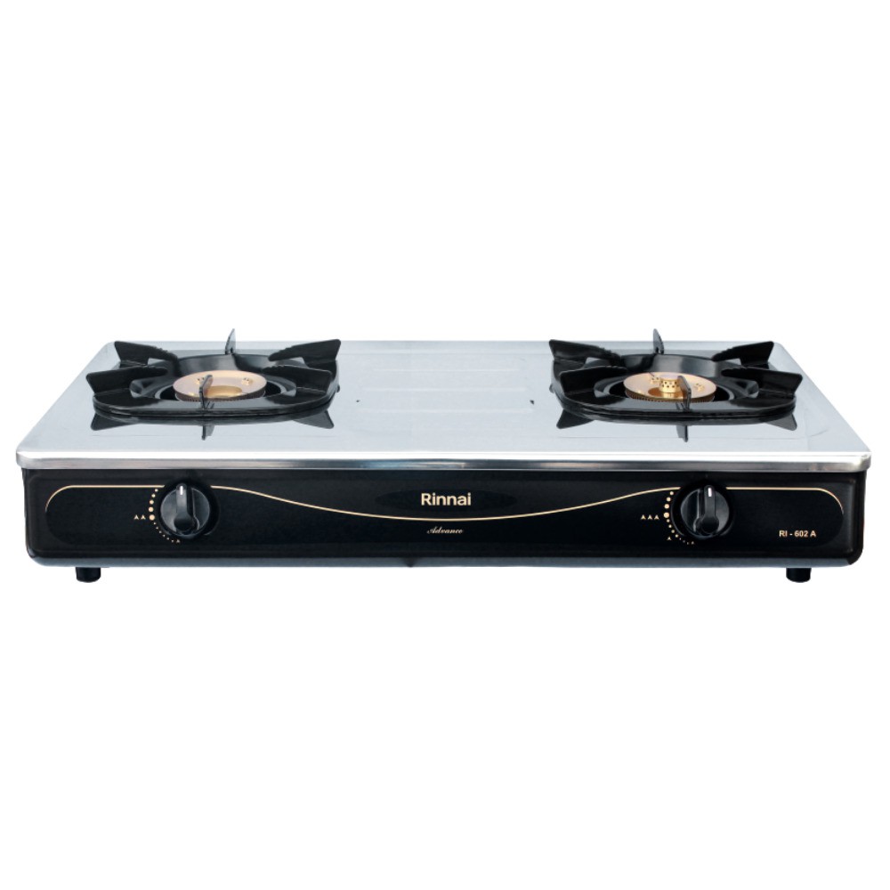 Kompor gas rinnai 2tungku api lilin 602A