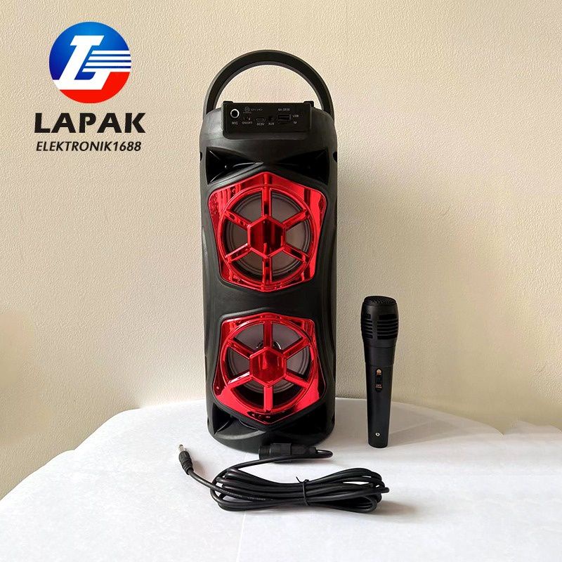 Speaker Bass Bluetooth Radiu USB Kabel Besar Free Mic