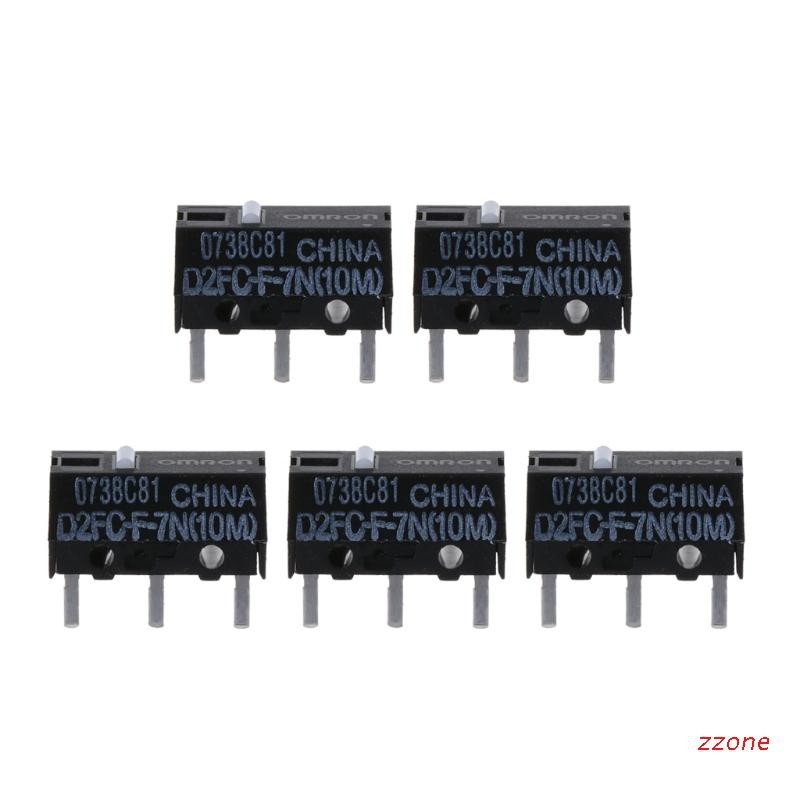 zzz 5Pcs Omron Mouse Micro Switch D2FC-F-7N (10M) for Logitech Microsoft Button