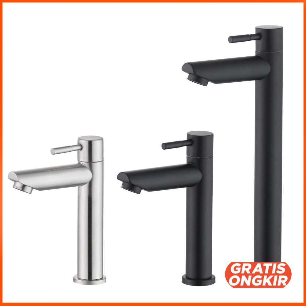 Keran Air Bathroom Single Cold Faucet Stainless Steel WB1132