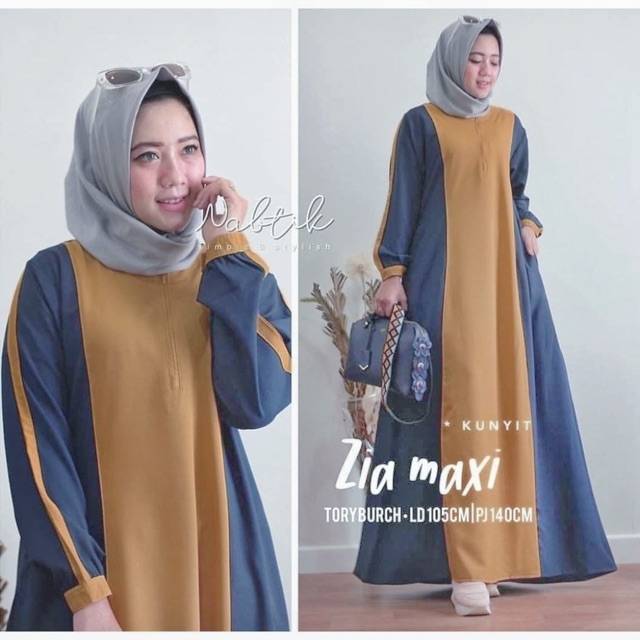 Zia maxi baju gamis pakaian wanita dress fashion muslim