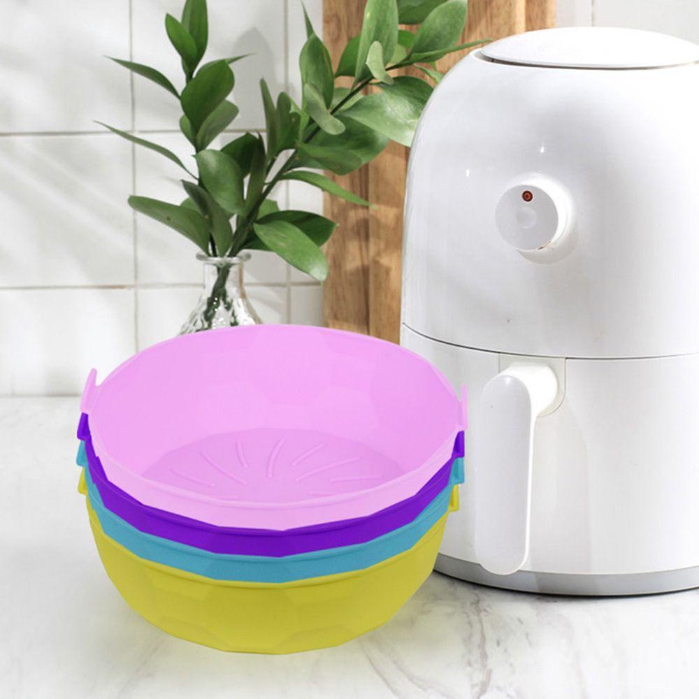 SOLIGHTER Silicone Pot Soft Cooking Pizza Plate AirFryer Accessories Baking Basket