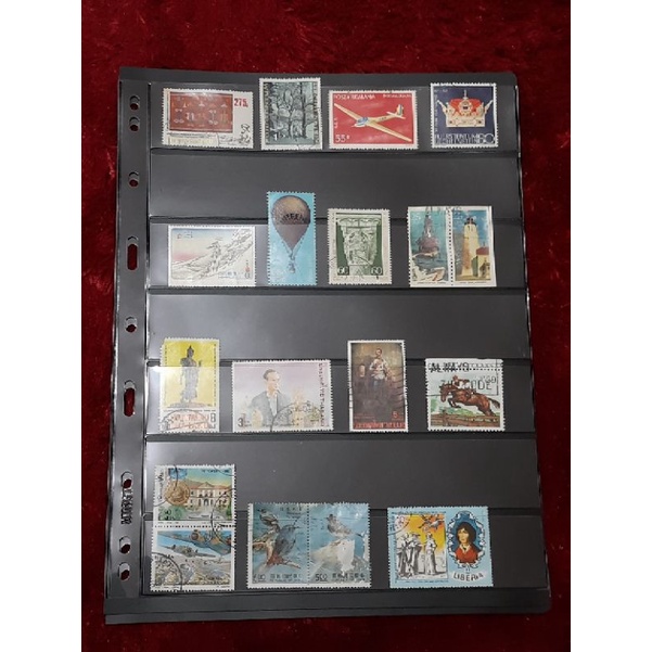 Perangko kuno vintage old stamp filateli journal scrapbook koleksi special ukuran besar free refill 