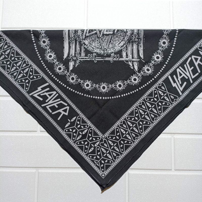 SLAYER BANDANA MUSIK SYAL SLAYER BAND PREMIUM KODE : SY46