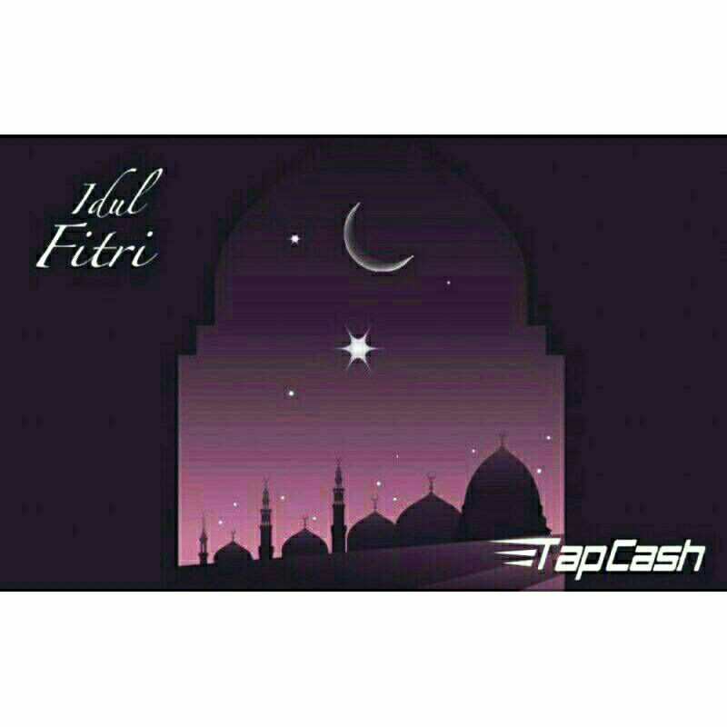 BNI Tapcash edisi Idul Fitri (Ungu) - Bulan Bintang ORI /Like eMONEY eTOLL Flazz or Brizzi