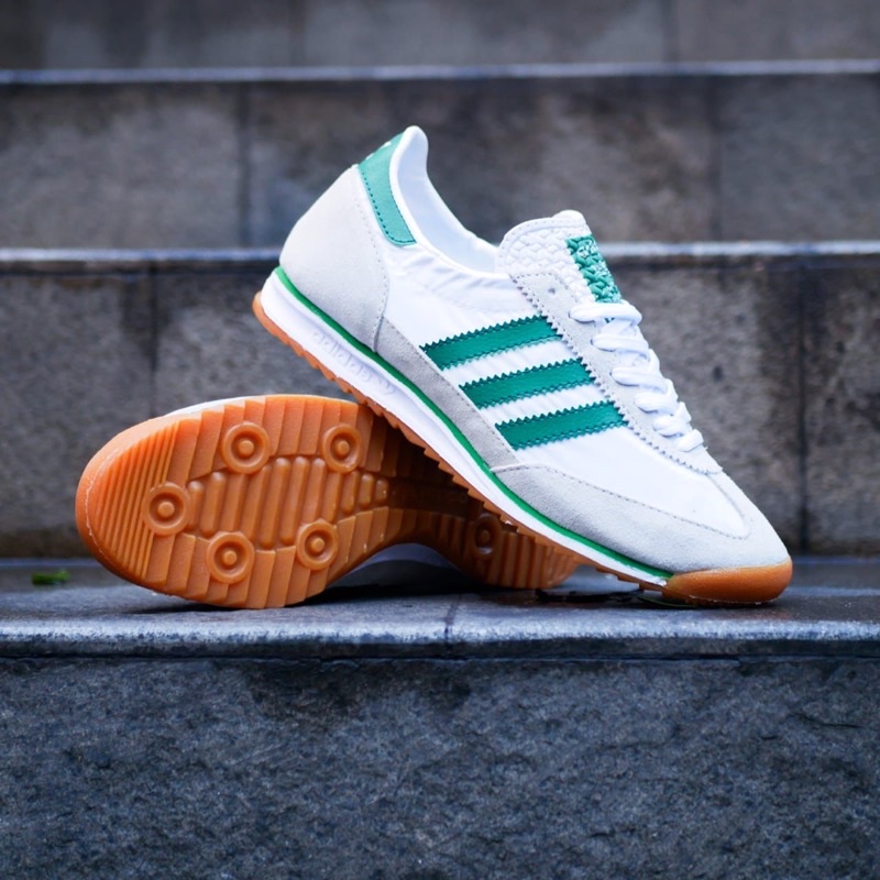 ADIDAS SL72 WHITE GREEN SOLE GUM