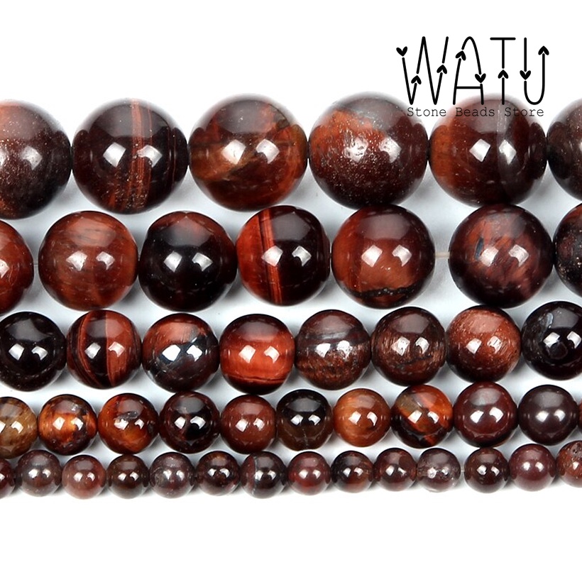 Batu Alam Tiger Eyes Red Natural Stone Beads