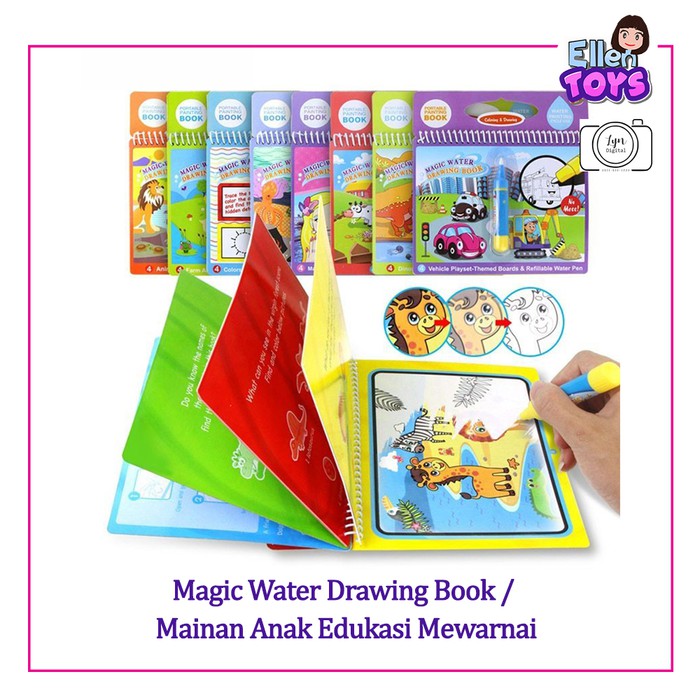 

Papan Tulis Gambar - Lyra Sketch Book - Kiky Sketch Book Magic Water Drawing Book / Mainan Anak