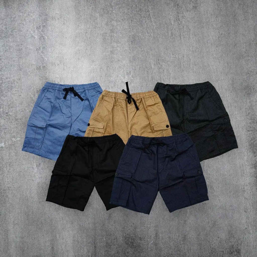 Celana pendek cargo kolor celana pendek pria