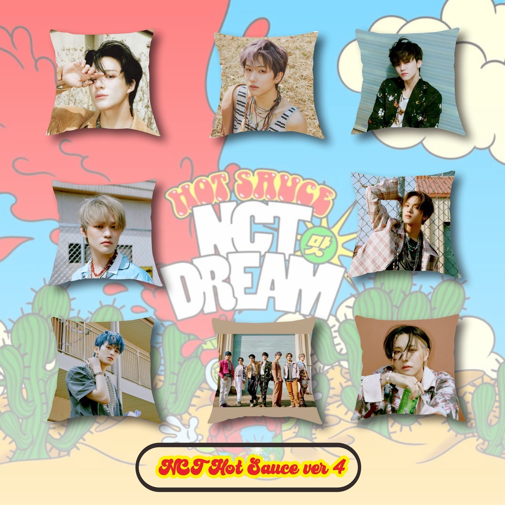 Bantal NCT DREAM HOT Sauce  DREAMING SG 21 Member dan Custom