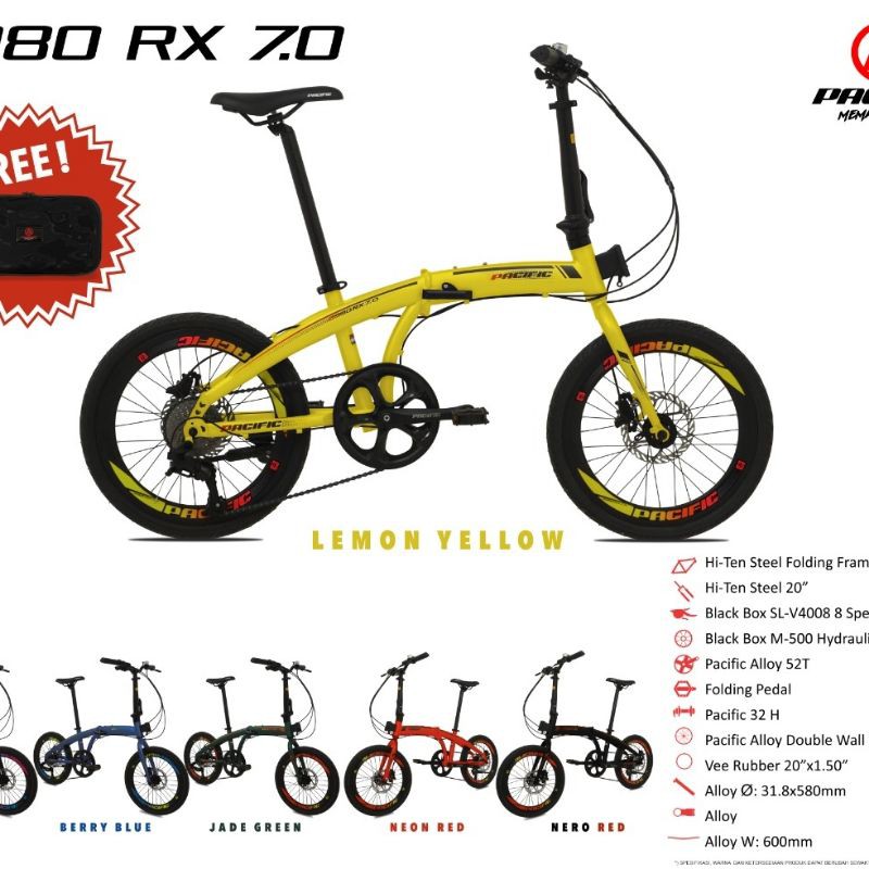 sepeda lipat Pasific 16 2980 RX 7.0