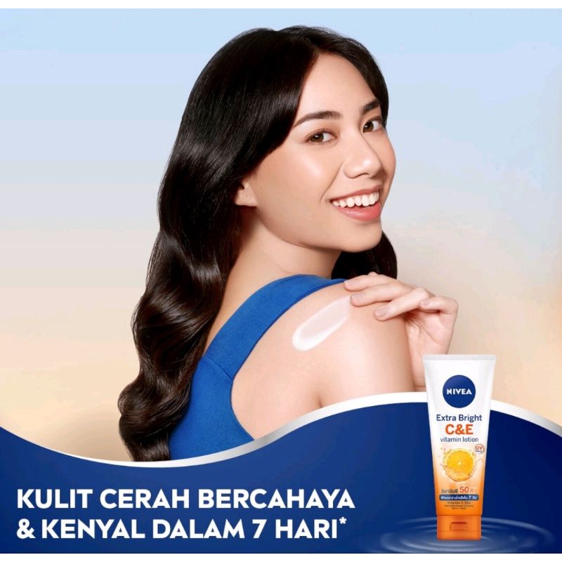 NIVEA EXTRA BRIGHT C&amp;E SERUM BODY LOTION EXTRA VITAMIN C &amp; E