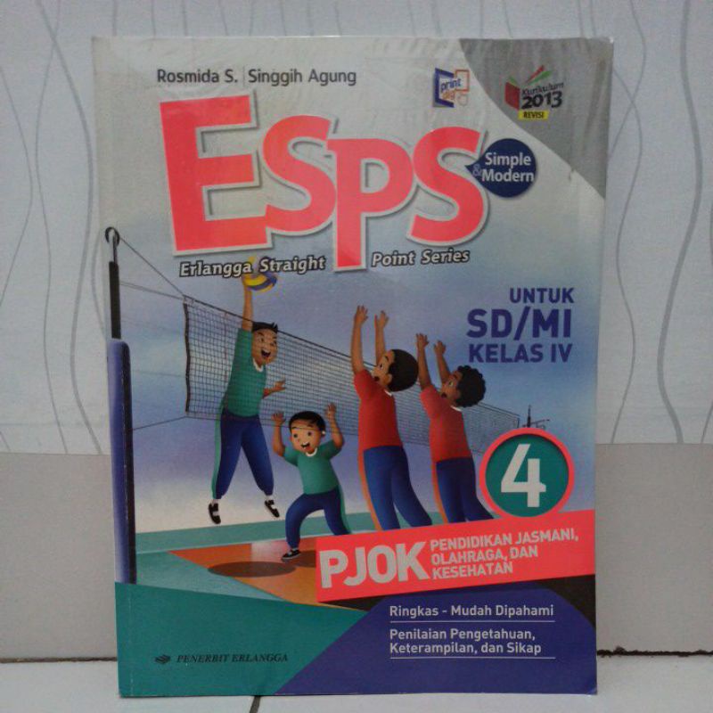 ESPS PJOK kelas 4 Penerbit Erlangga kurikulum 2013