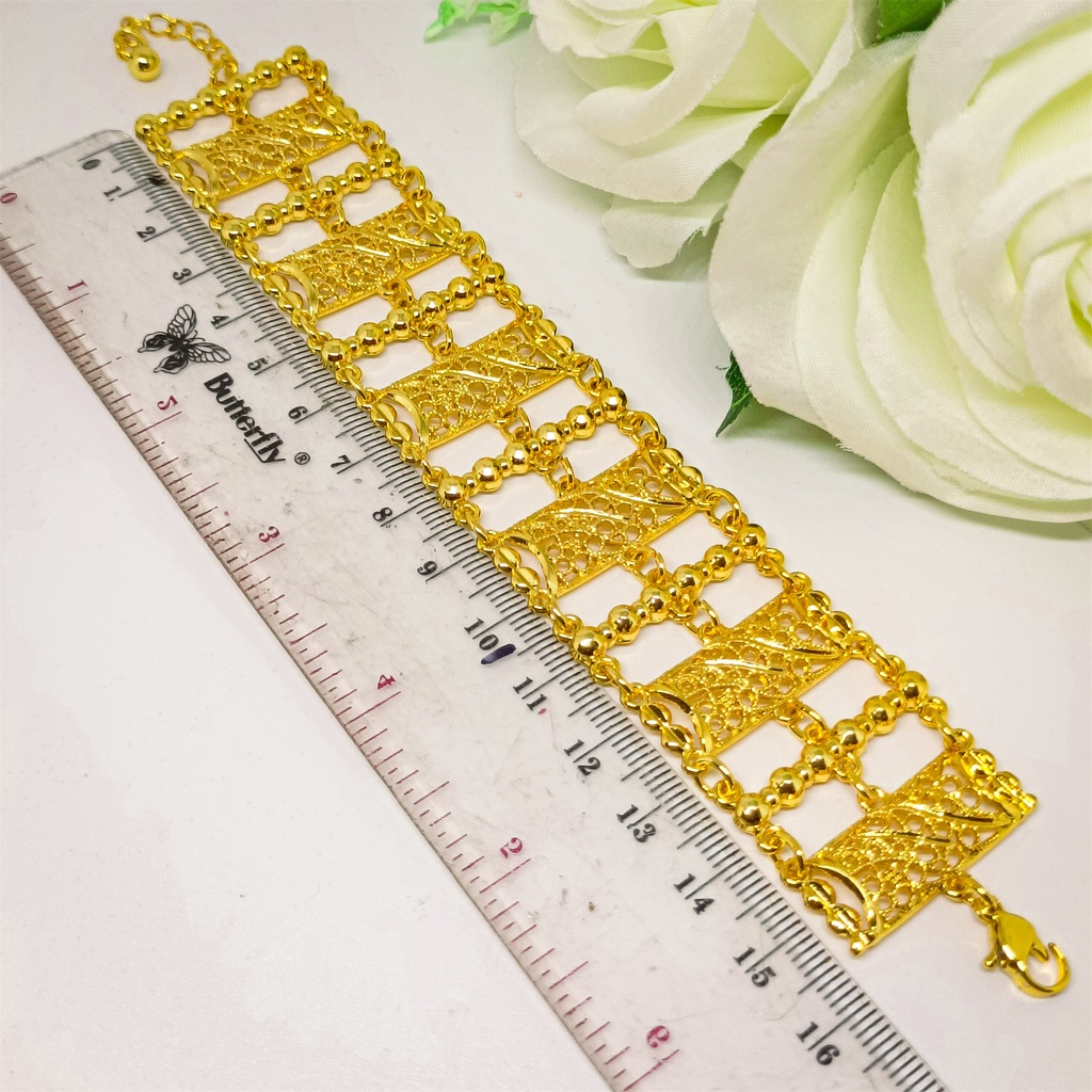 Gelang Rantai Kendari fashion populer xuping perhiasan 24K gold