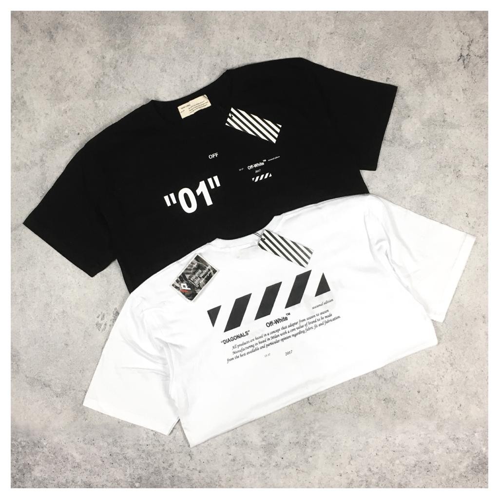 KAOS TSHIRT OFF WHITE 1:1 MIROR ORIGINAL