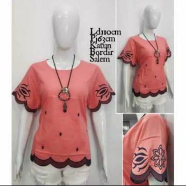 Blouse katun bordir Import