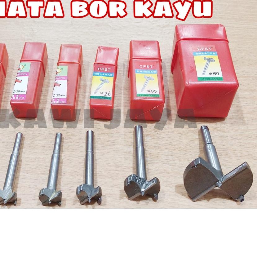➶ Mata Bor Kayu Engsel Sendok Kunci Huben Lemari ✮