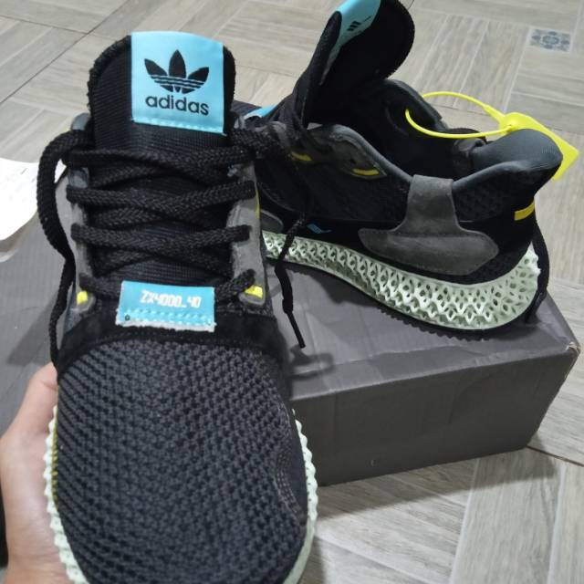 sepatu adidas man zx 4000 4D carbon black high quality premium