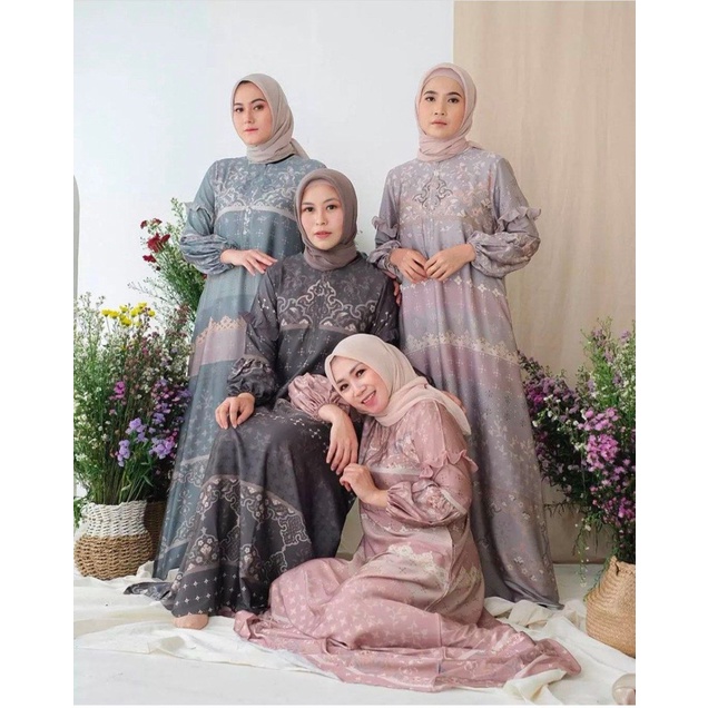 Gamis Bianca M/L/XL/XXL Gamis Seragam Mewah Gamis Pesta High Quality