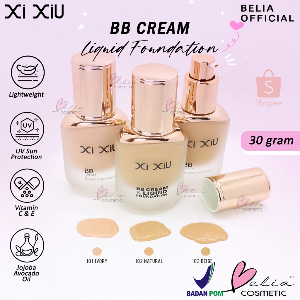 ❤ BELIA ❤ XI XIU Divine BB Cream Liquid Foundation | Flawless Full Coverage ANTI-UV | Xixiu BPOM