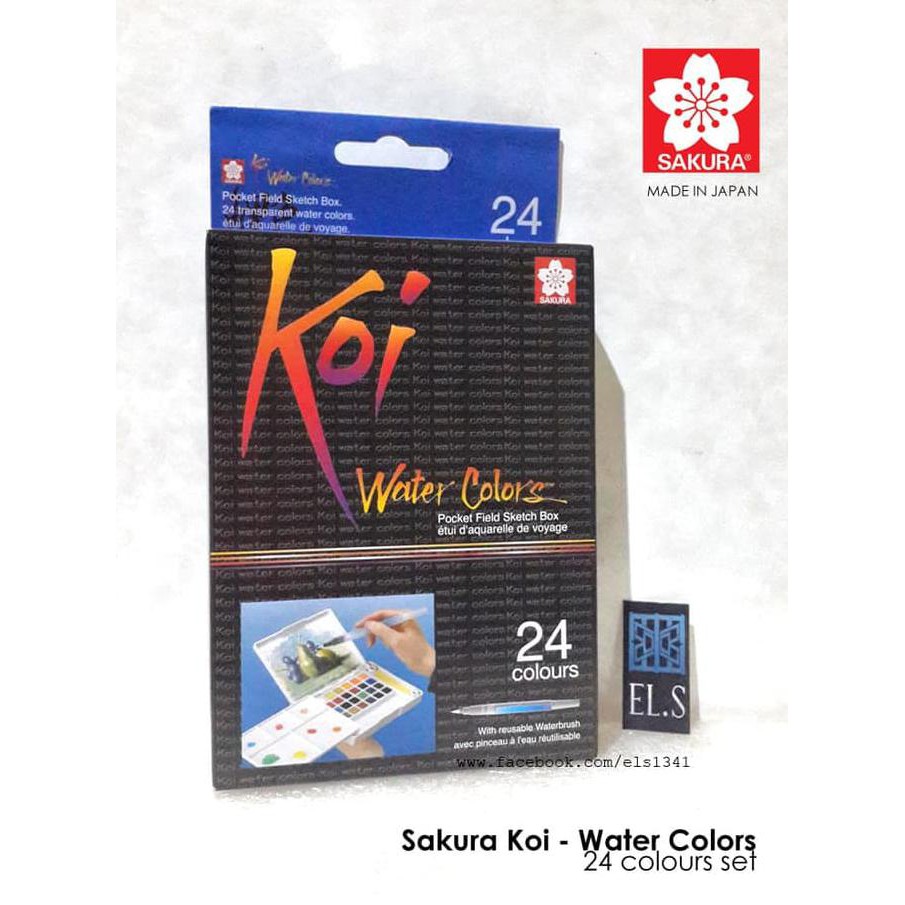 

Ilarisl Sakura Koi Water Color Pocket Set 24