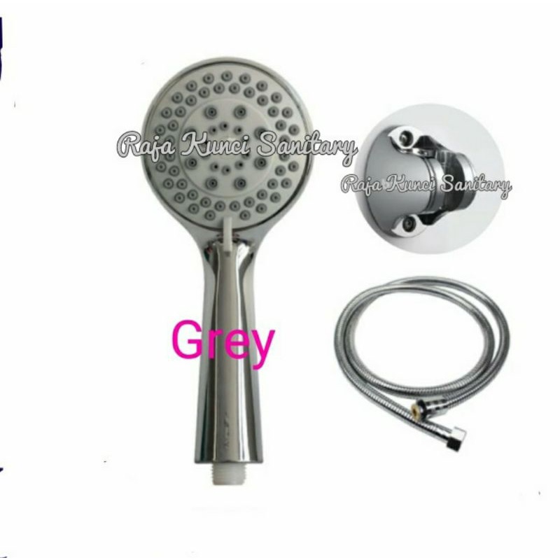 Paket Lengkap Kran Cabang + Hand Shower Series ABS Tebal/Hand Shower Set