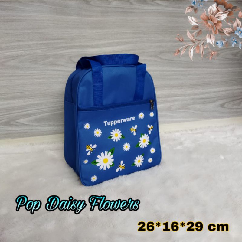 Tas Pop / Daisy Flowers / tas bekal makan Daisy flowers / Tas tupperware Daisy Flowers