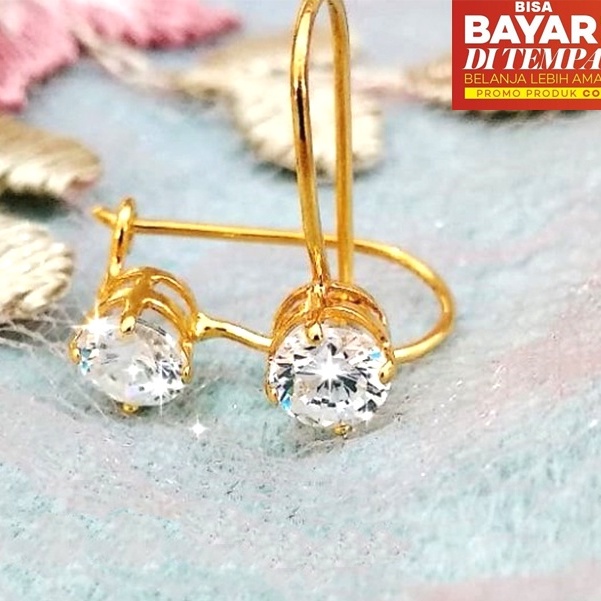 Anting Titanium Motif Desi Laku Keras/anting wanita import PROMO &amp; DISKON anting wanita ANTING DESI GOLD XUPING ANTING WANITA  DIJAMIN  AWET DI PAKAI SEHARI HARI DAN TIDAK MEMBUAT GATAL-GATAL, IRITASI anting wanita dewasa anting murah import