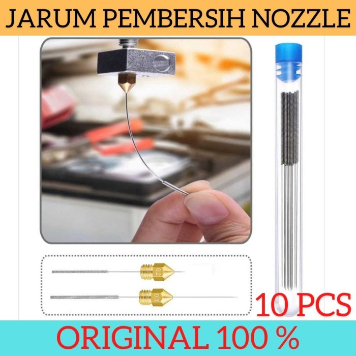 Jarum Alat Pembersih Nozzle 3D Printer Cleaning Needle Isi Set 10 Pcs