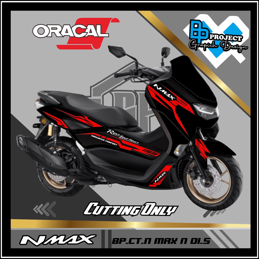 STICKER CUTTING BODY MOTOR N MAX NEW 2020 setiker polet yamaha N MAX 155 new 2020. CODE 01.5