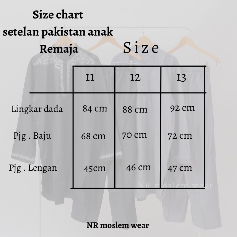 BAJU KOKO SETELAN ANAK SD- SMP- SMA REMAJA / KOKO SETELAN PAKISTAN kode PK-12