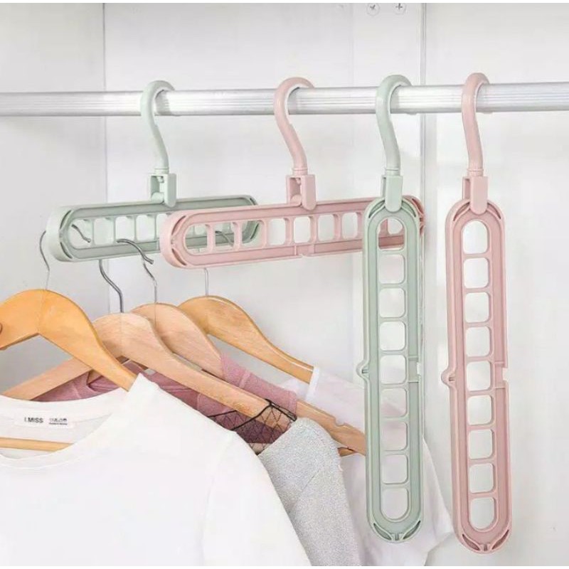 Magic Folding Hanger Gantungan Baju Instan Jemuran Baju