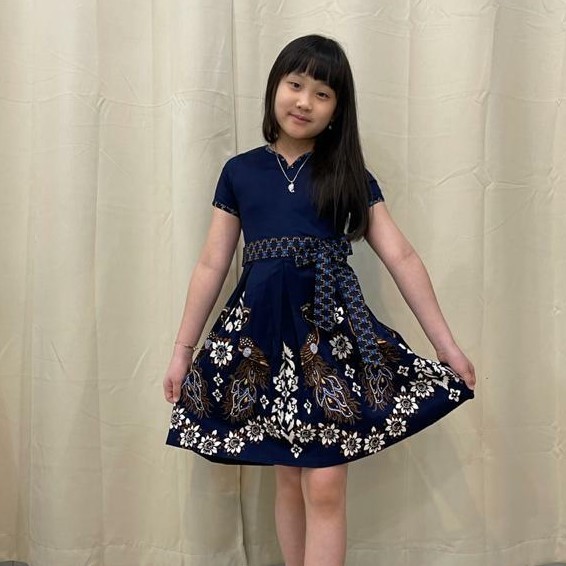 Maja - Flora Girls Dress Batik Anak Perempuan