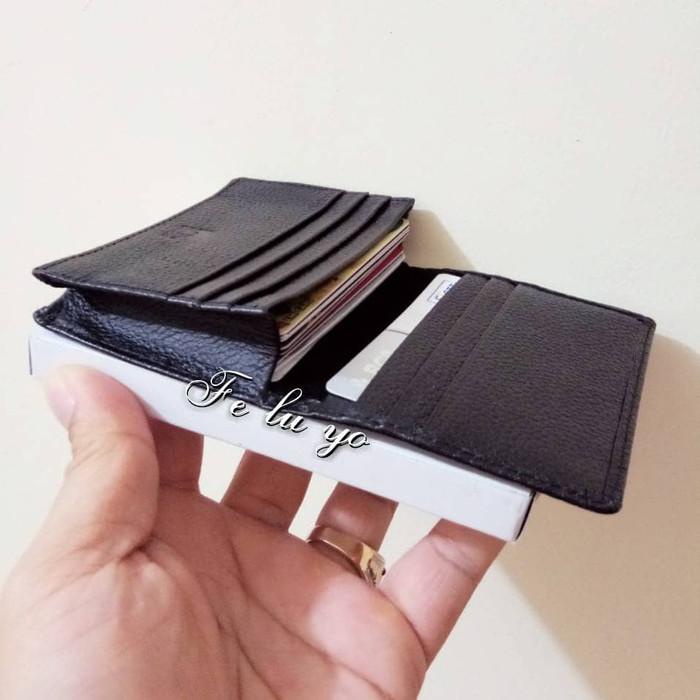 

Yoviu | Dompet Kartu/Card Holder Kulit Braun Buffel Import