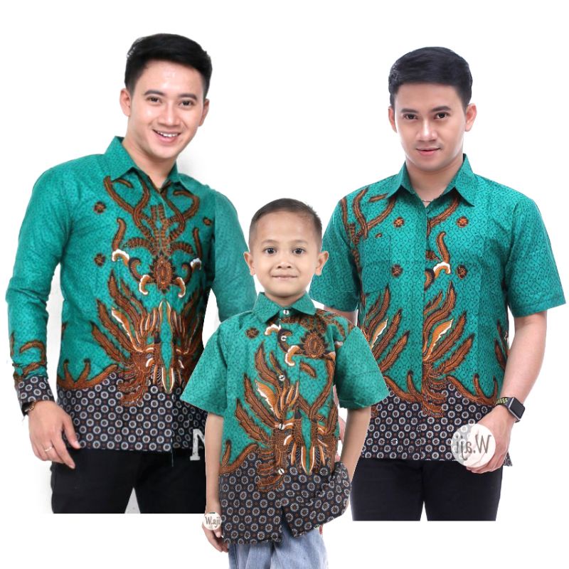BAJU BATIK Couple Ayah Anak,Couple Ayah Anak Lengan Pendek,Batik Ayah lengan panjang,Kemeja Batik