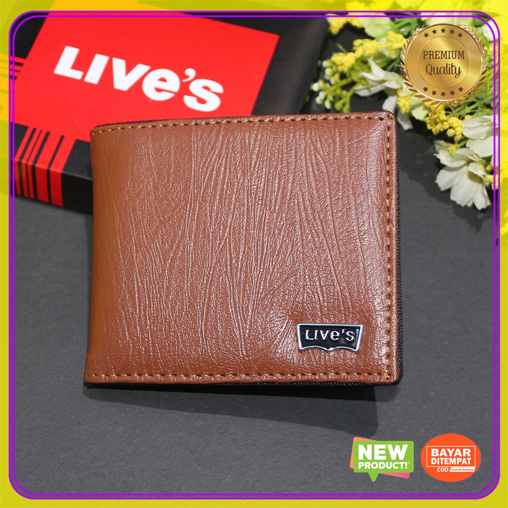 BISA COD BAYAR DITEMPAT Live's Dompet Kulit sintetik Kasual