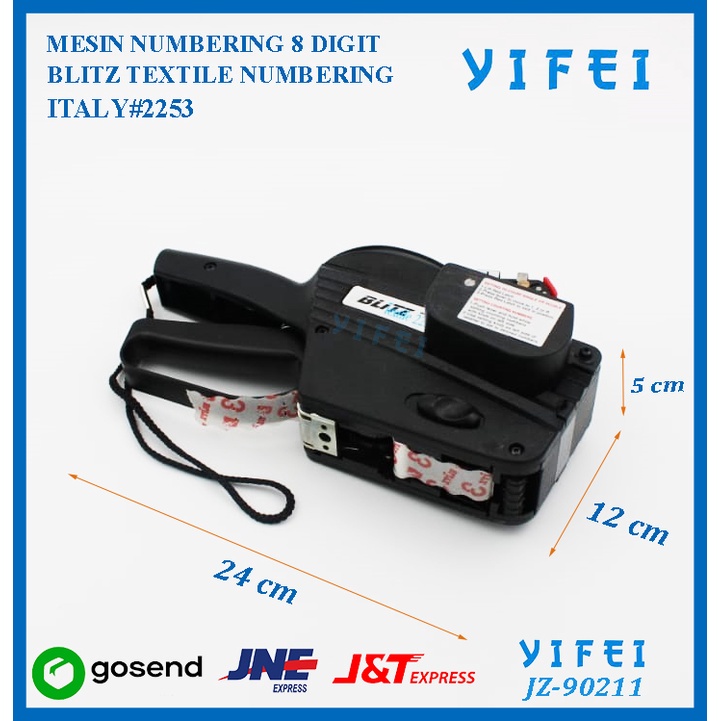 Blitz Textile Labeling Machine/Mesin Numbering Labeling/Blitz Consecutive Labeller/YIFEI-90211